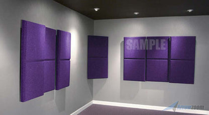 Arrowzoom 8 Pcs BLUE Color Eco-friendly Acoustic Textured Fabric Sound Echo Quiet Absorption Fire Retardant Panels KK1152