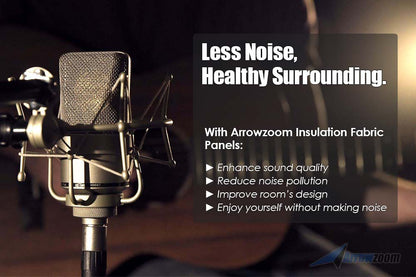 Arrowzoom 8 Pcs BURGUNDY Color Eco-friendly Acoustic Textured Fabric Sound Echo Quiet Absorption Fire Retardant Panels KK1152