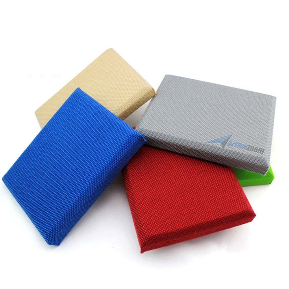 Arrowzoom 8 Pcs BURGUNDY Color Eco-friendly Acoustic Textured Fabric Sound Echo Quiet Absorption Fire Retardant Panels KK1152