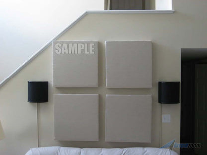 Arrowzoom 8 Pcs BURGUNDY Color Eco-friendly Acoustic Textured Fabric Sound Echo Quiet Absorption Fire Retardant Panels KK1152